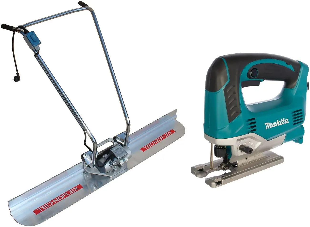 Set rigla vibranta pentru beton + ferastrau vertical Technoflex PGM 1.5 m + JV0600