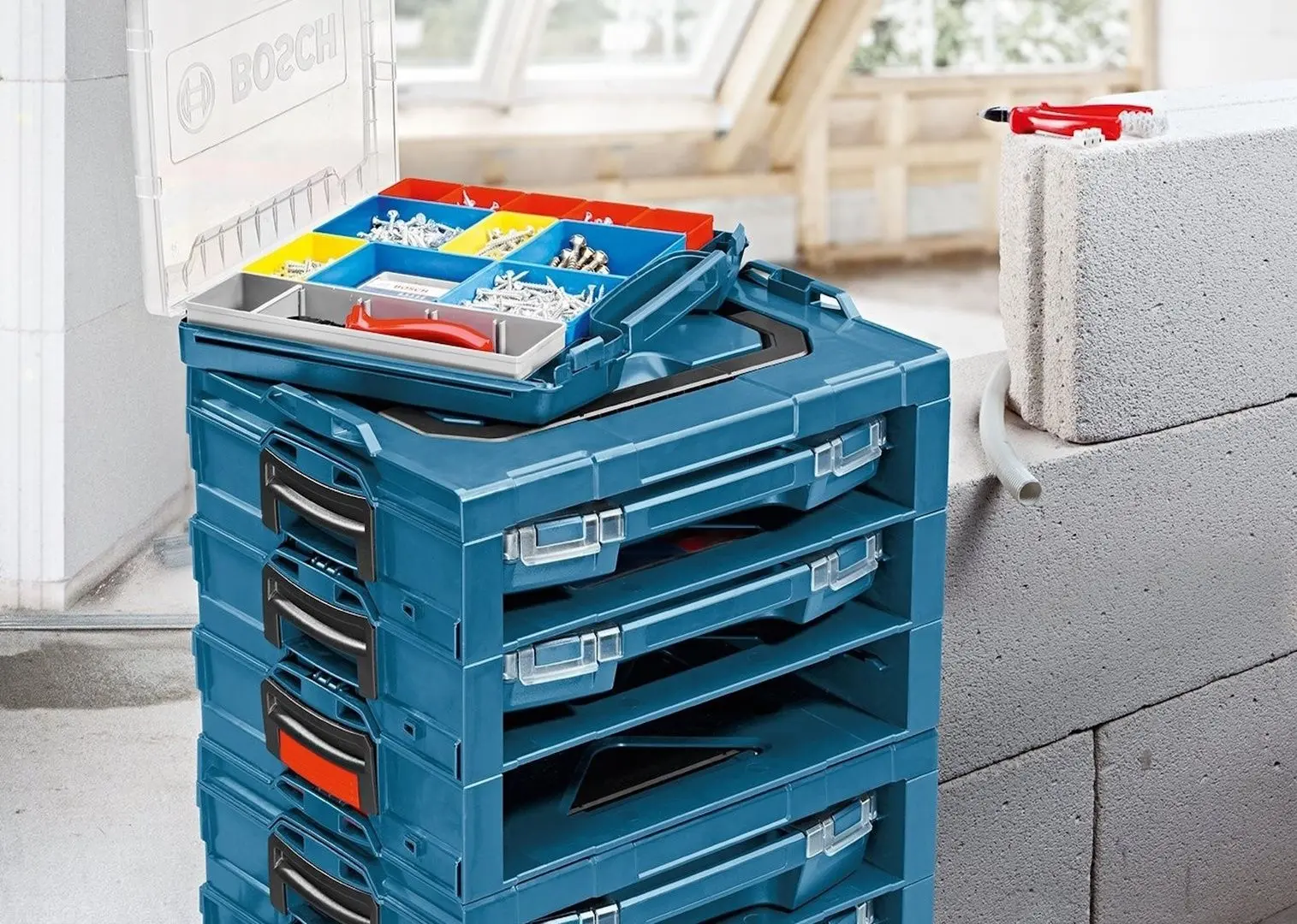 Organizator Bosch i-Boxx 53 set 12 Professional 1600A001S7 (Multicolor)