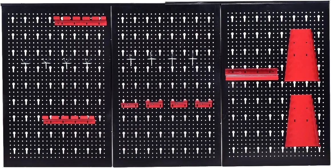 Organizator de perete Costway TL32992 (Black/Red)