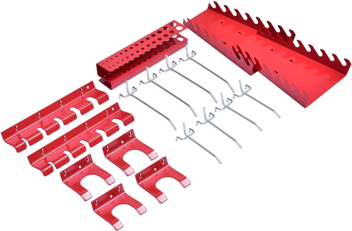 Organizator de perete Costway TL32992 (Black/Red)