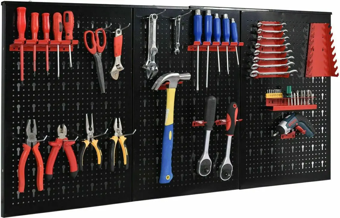 Organizator de perete Costway TL32992 (Black/Red)