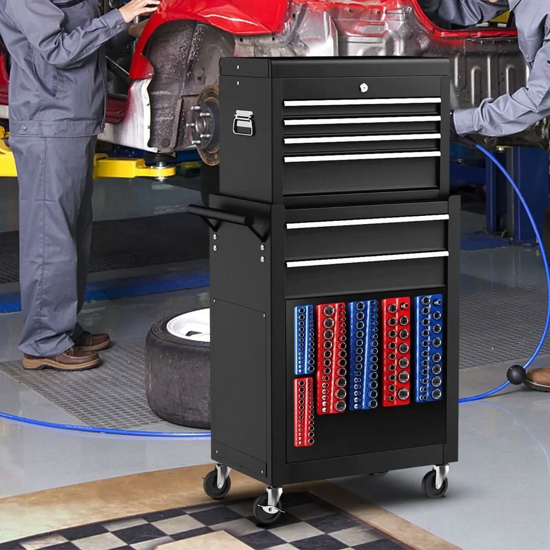 Organizator pentru capete tubulare Costway TD10013RB (Red/Blue)