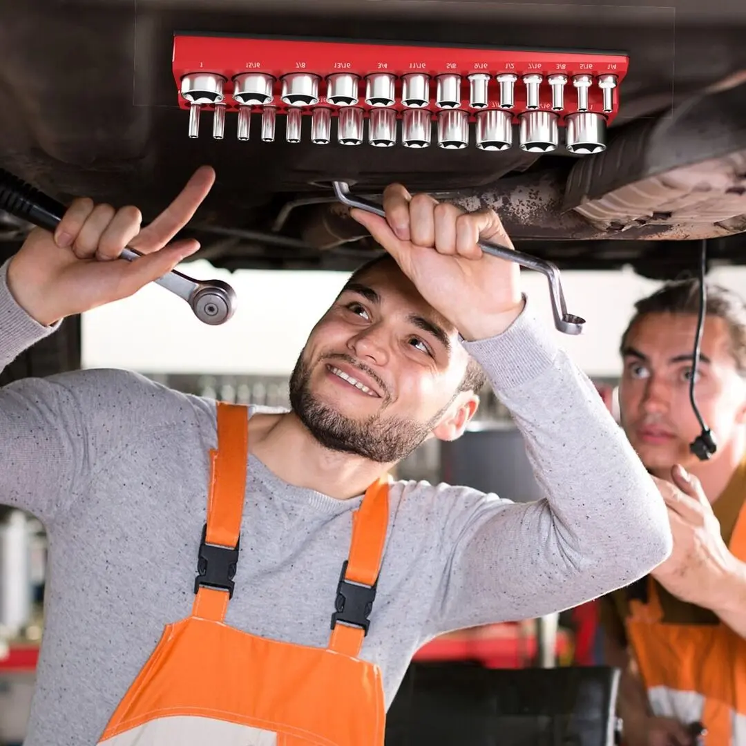 Organizator pentru capete tubulare Costway TD10013RB (Red/Blue)