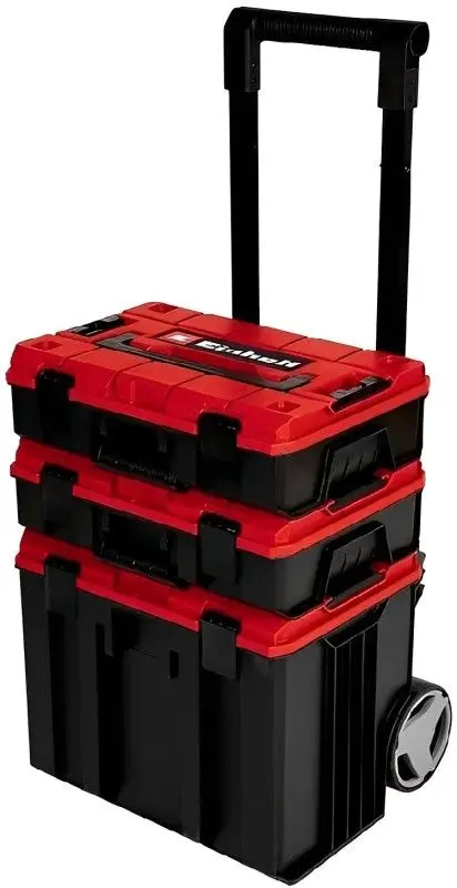 Комплект модульных ящиков для инструментов Einhell E-Case Tower (Red/Black)