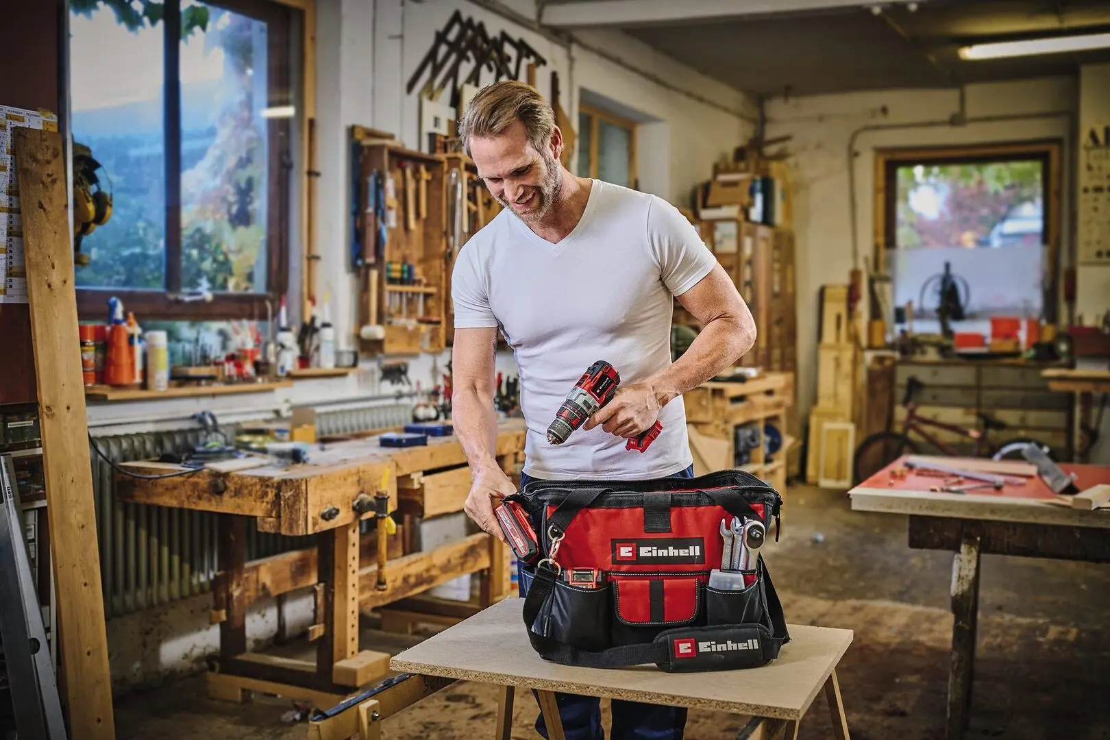 Geanta pentru instrumente Einhell 45/29 (Black/Red) - 2