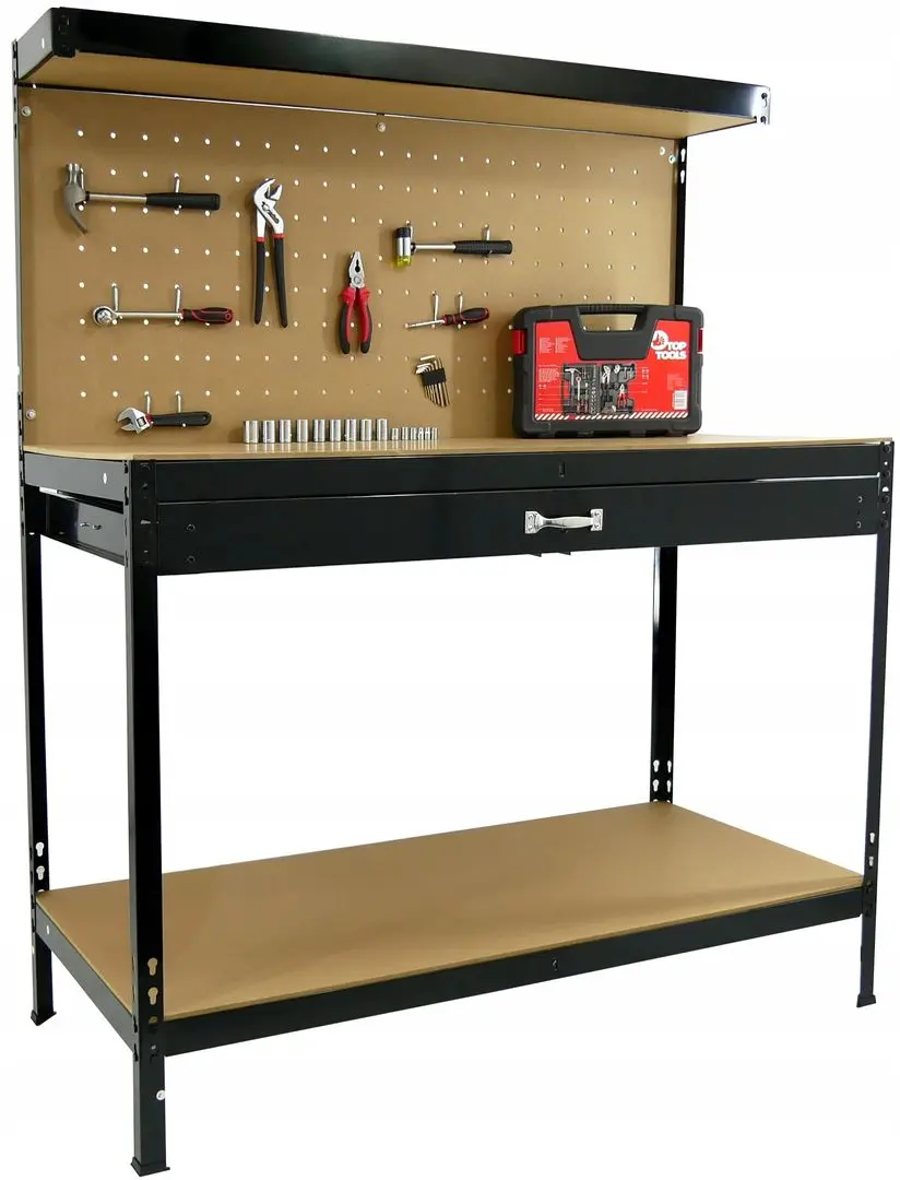 Masa pentru atelier GardenLine GWI3601 (Black/Brown)