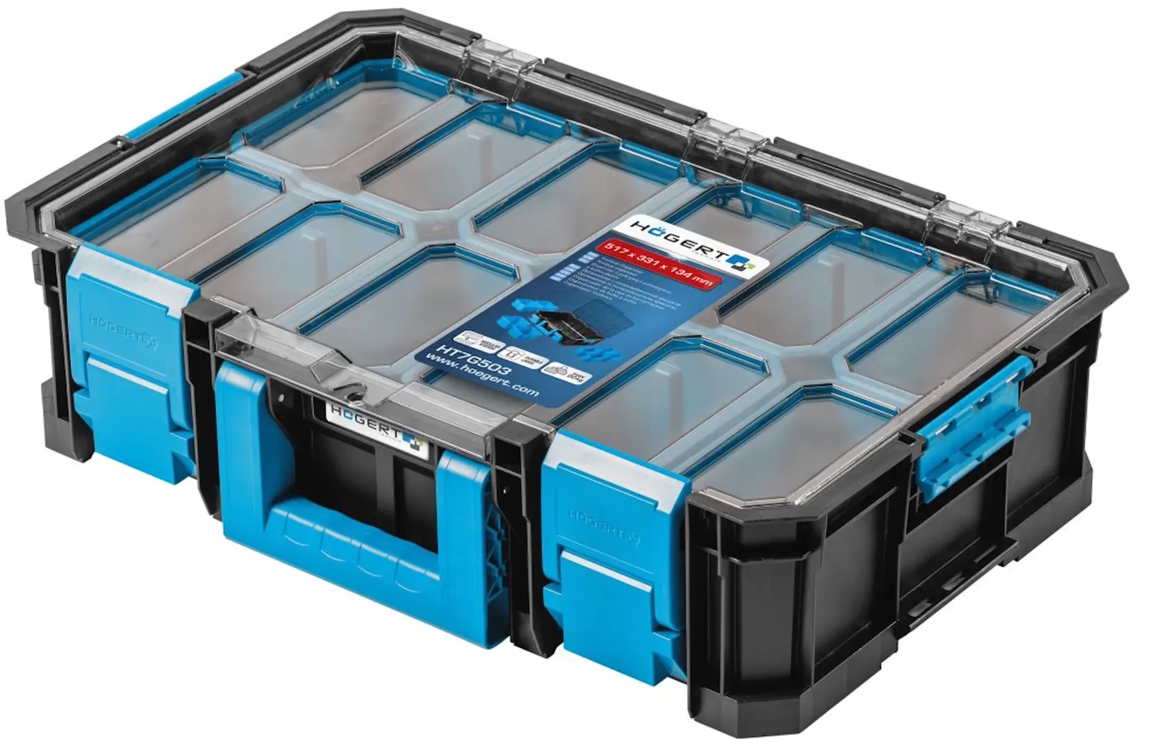 Organizator pentru scule Hoegert HT7G503 (Black/Blue)
