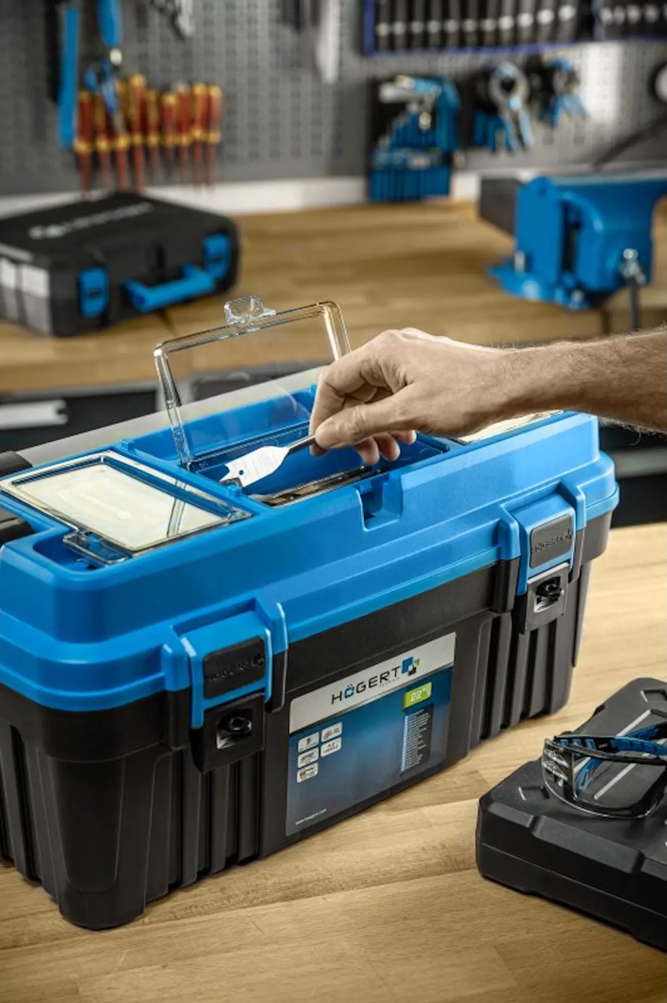 Cutie pentru scule Hoegert HT7G061 (Blue/Black)