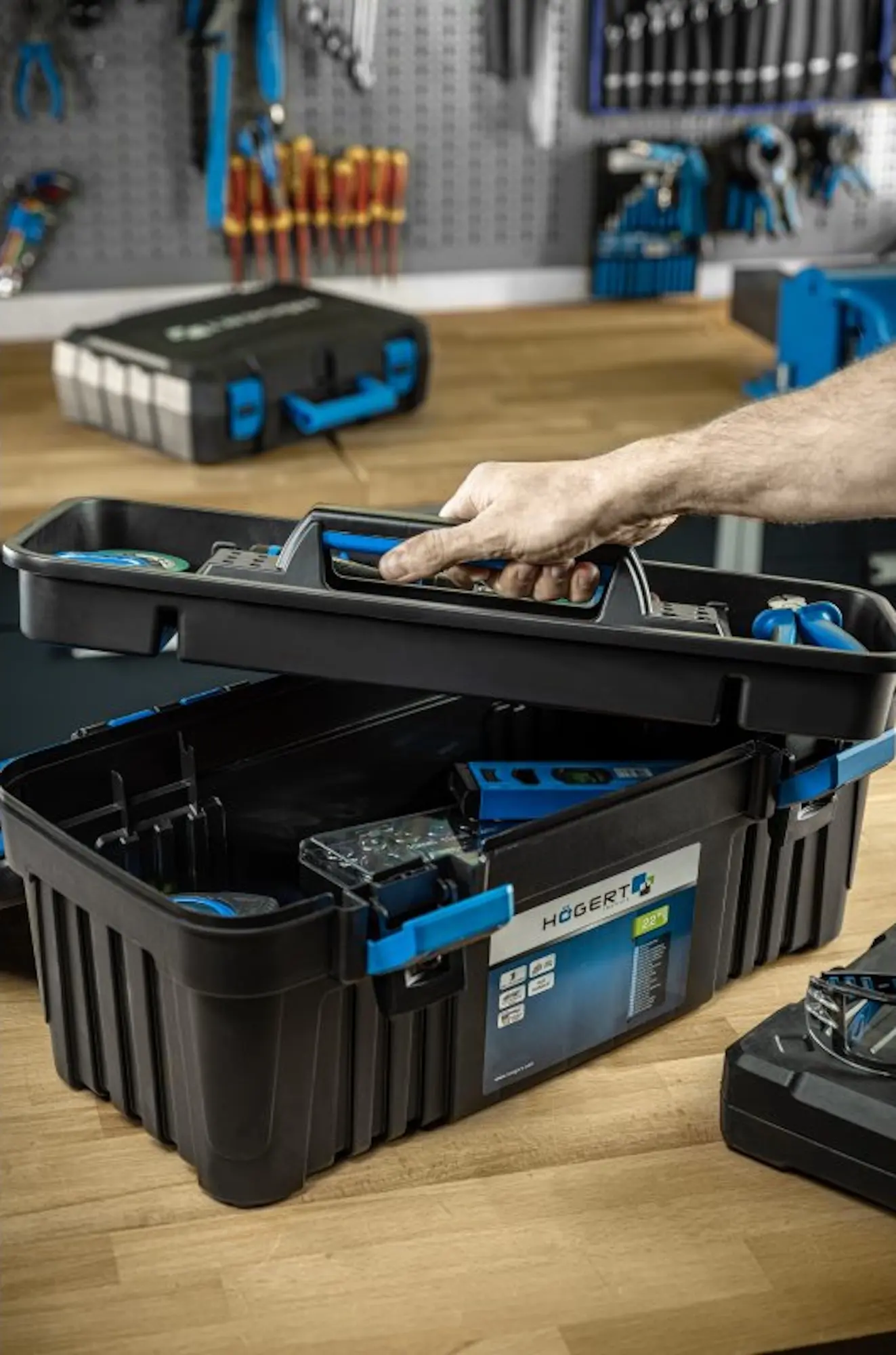 Cutie pentru scule Hoegert HT7G061 (Blue/Black)