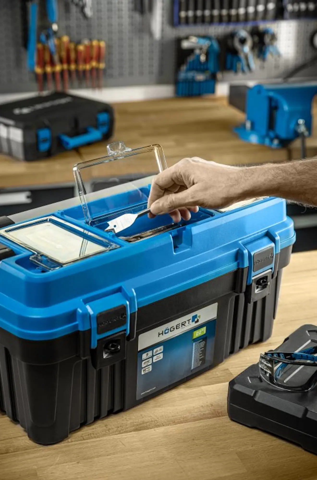 Ящик для инструментов Hoegert HT7G063 (Blue/Black) - 2