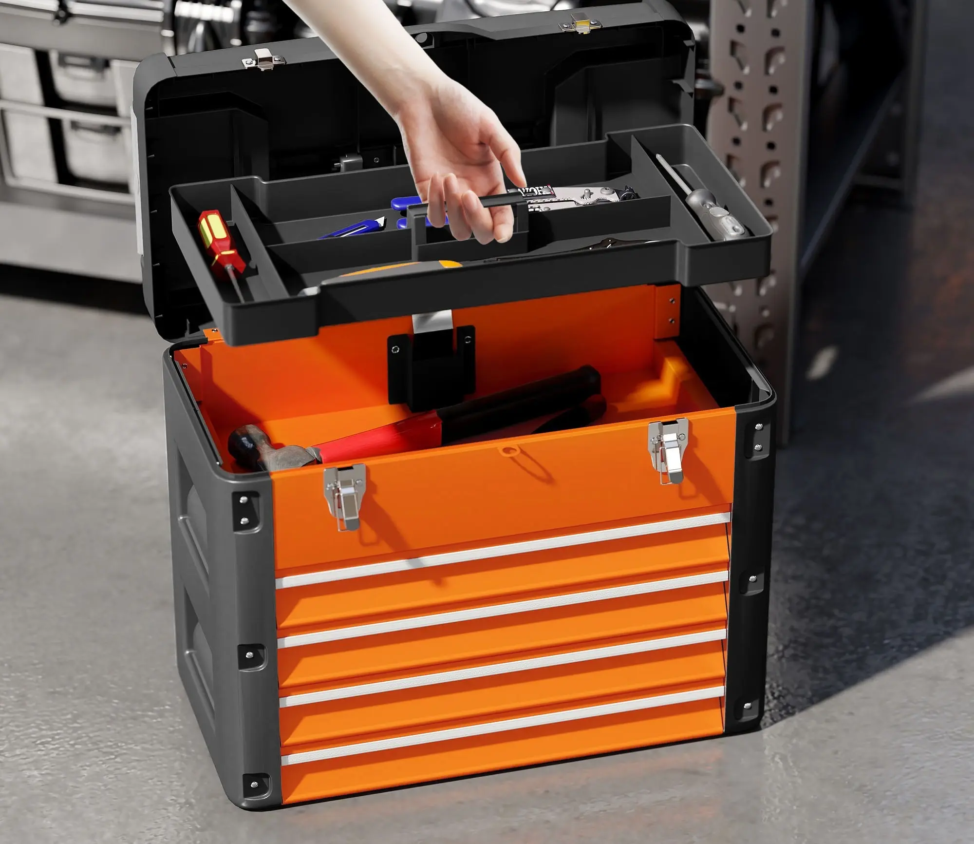 Органайзер для инструментов Homcom B20-110V02OG (Orange/Black) - 4