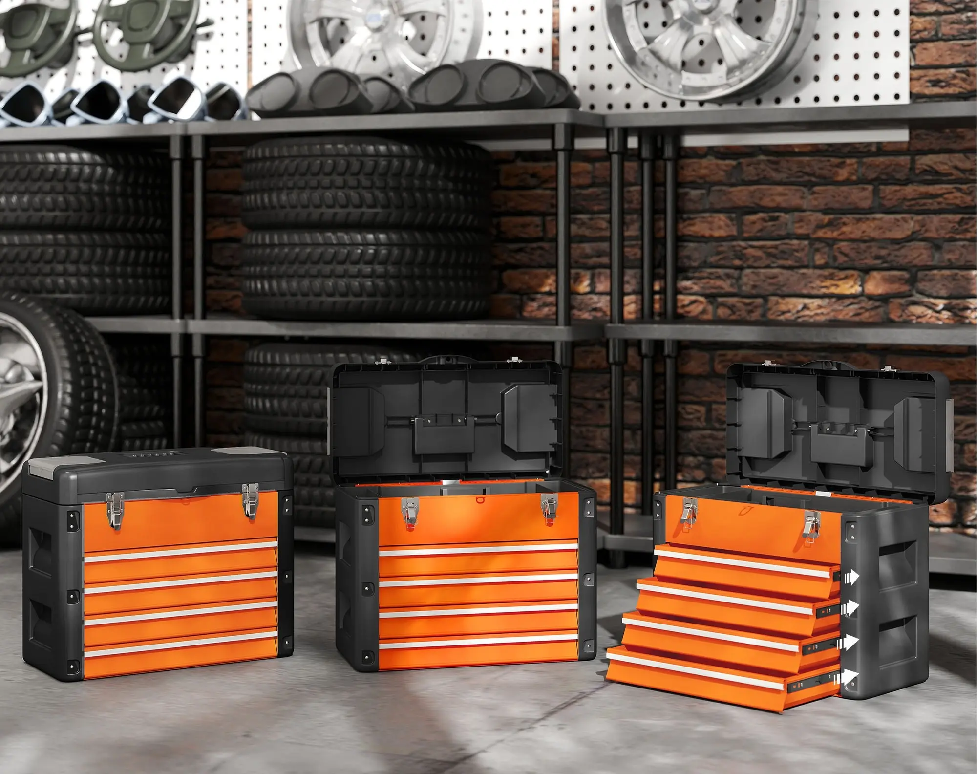 Органайзер для инструментов Homcom B20-110V02OG (Orange/Black) - 6