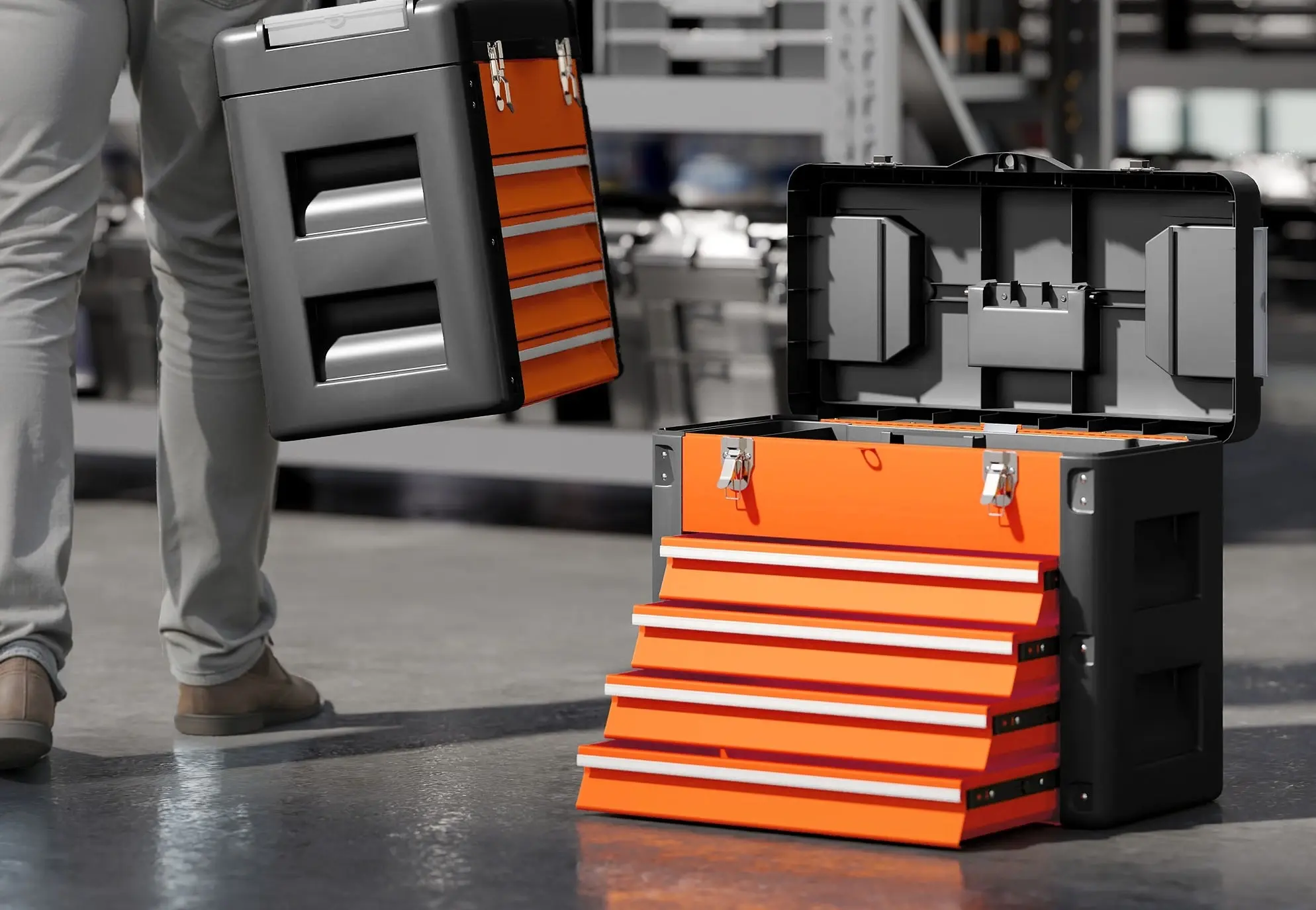 Органайзер для инструментов Homcom B20-110V02OG (Orange/Black) - 7