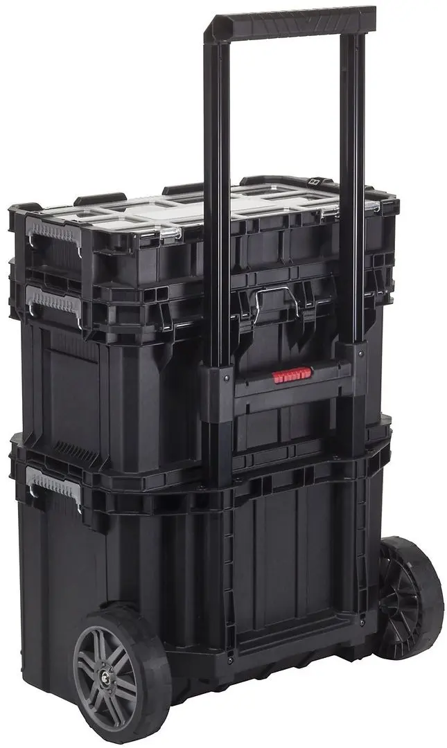 Set cutii pentru scule Keter Connect Rolling System 239346 (Black) - 2