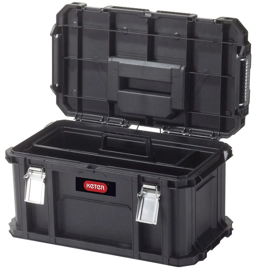 Set cutii pentru scule Keter Connect Rolling System 239346 (Black) - 4