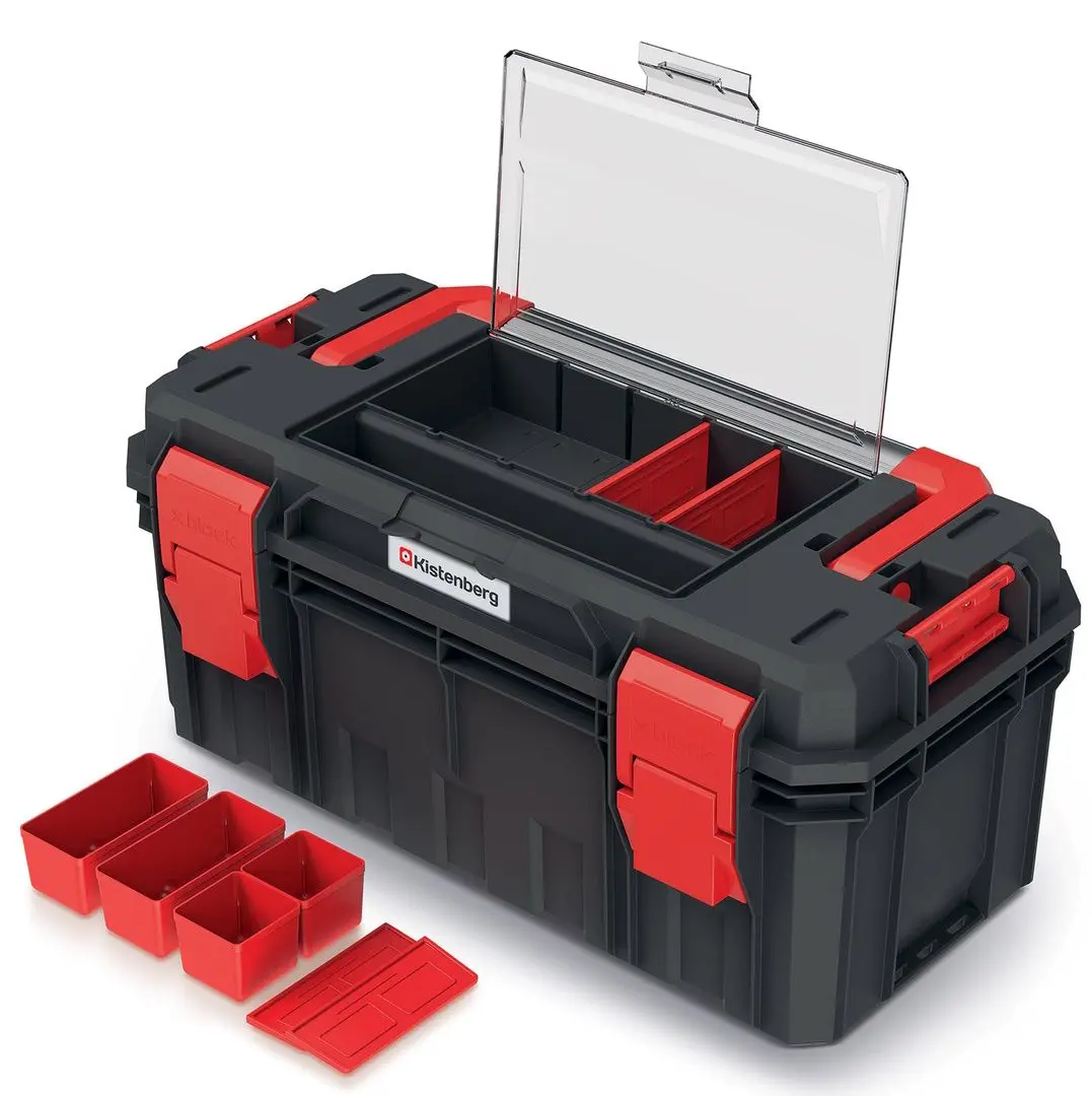 Ящик для инструментов Kistenberg S Block Alu Log 55 KXSA5530F (Black/Red) - 3