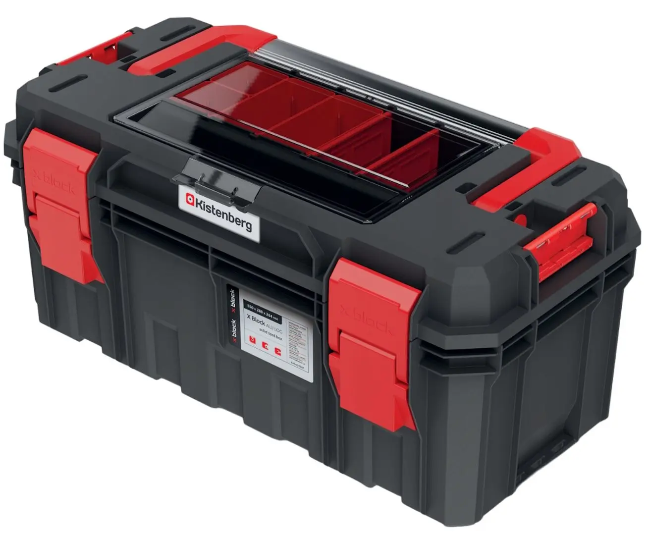Ящик для инструментов Kistenberg S Block Alu Log 55 KXSA5530F (Black/Red)