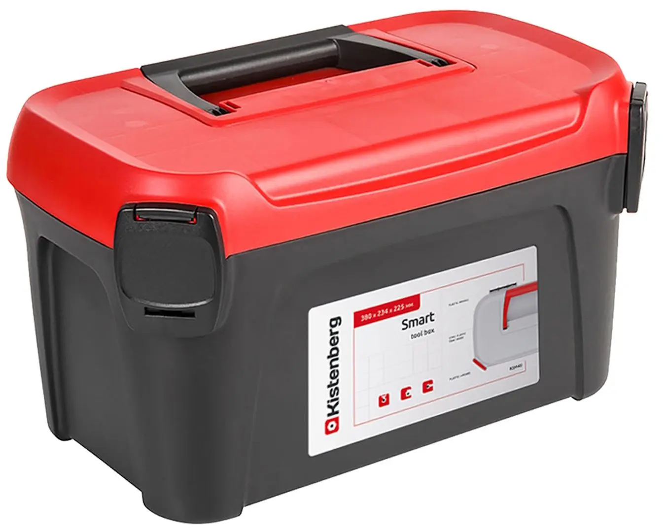 Ящик для инструментов Kistenberg Smart KSM40-3020 (Black/Red)