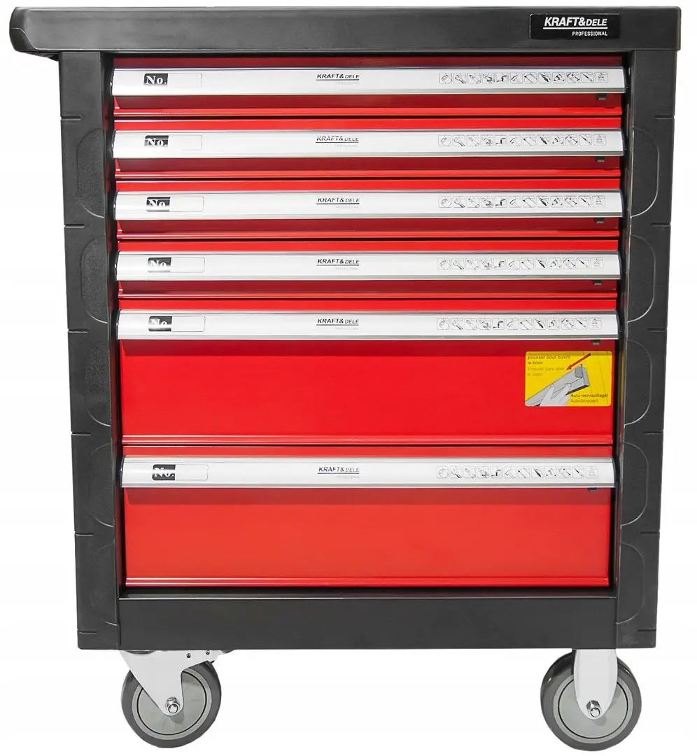 Dulap cu scule Kraft&Dele Professional KD361 (Black/Red)