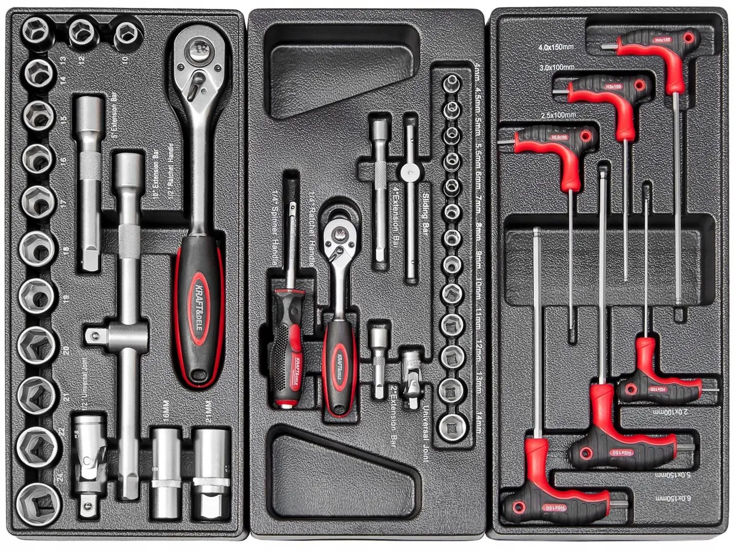 Dulap cu scule Kraft&Dele Professional KD361 (Black/Red)