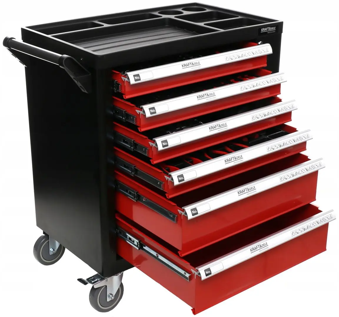 Шкаф c инструментами Kraft&Dele Professional KD362 (Black/Red)