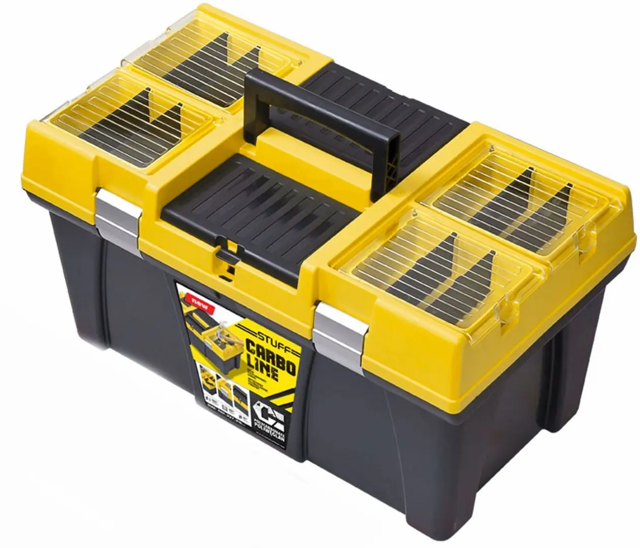 Cutie pentru scule Patrol Group Stuff Semi Profi 26 Carbo (Yellow/Black)