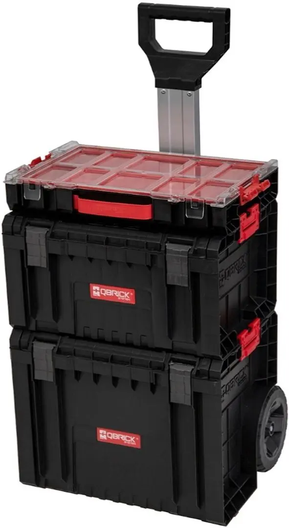 Set cutie de instrumente modulara Qbrick System Pro Set 2 (Black/Red)