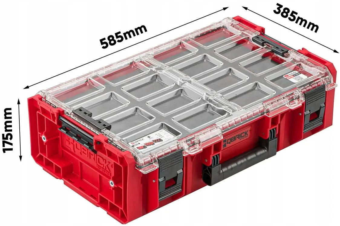 Органайзер для инструментов Qbrick System One 2XL 2.0 MFIR (Black/Red)