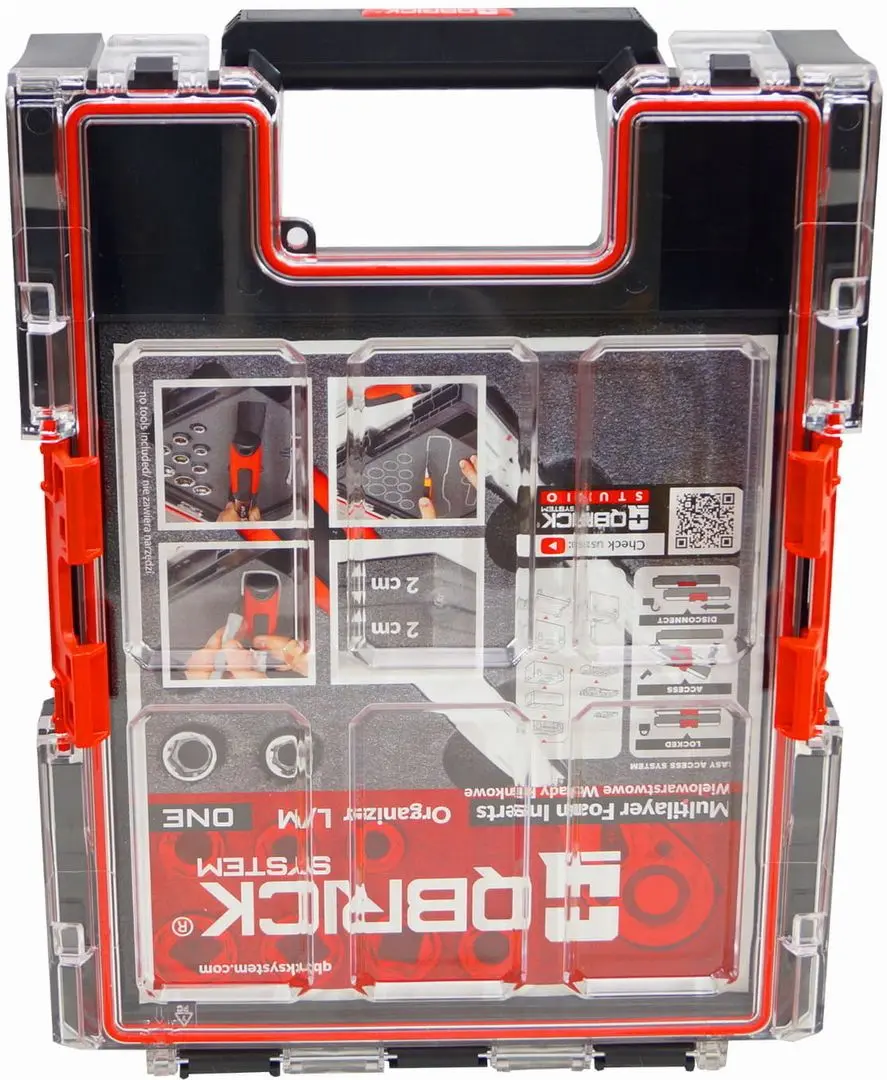 Organizator pentru instrumente Qbrick System One M Plus MFI (Black/Red)