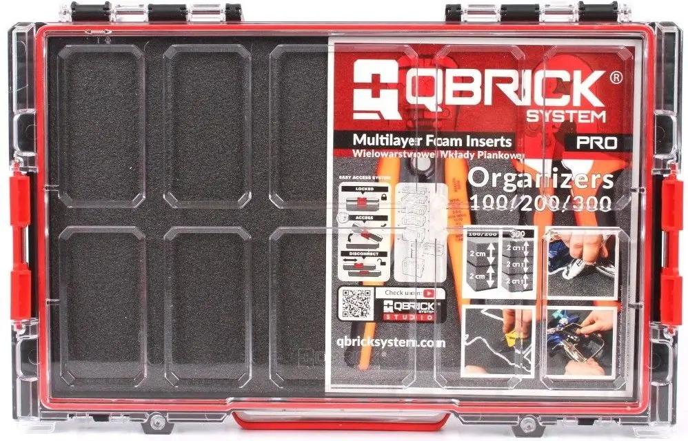 Органайзер для инструментов Qbrick System Pro 100 MFI (Black/Red)