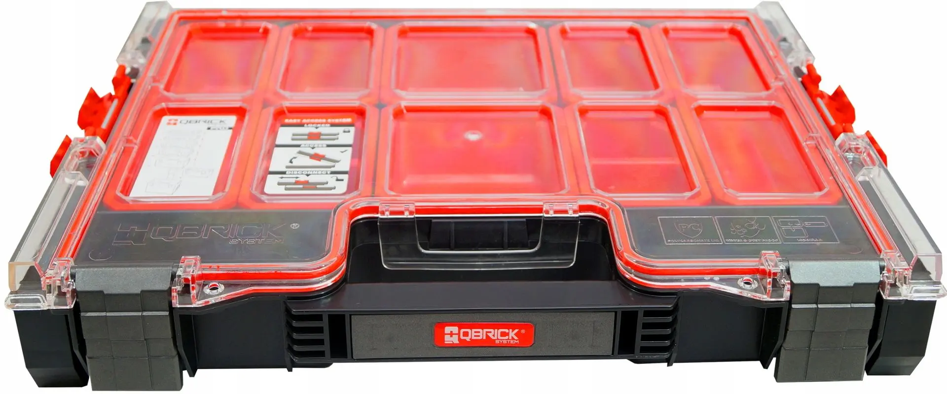 Органайзер для инструментов Qbrick System Pro 200 (Black/Red)