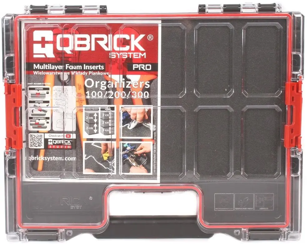 Organizator pentru instrumente Qbrick System Pro 200 MFI (Black/Red)