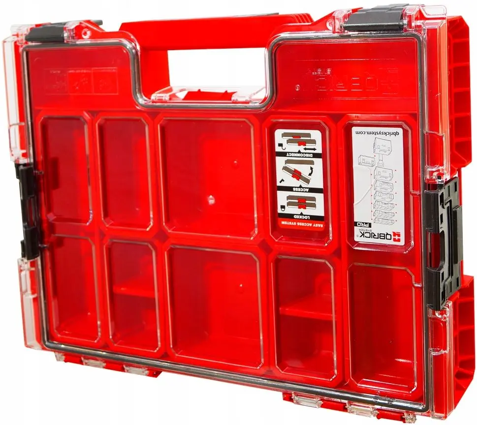 Organizator pentru instrumente Qbrick System Pro 200 Ultra HD (Black/Red)