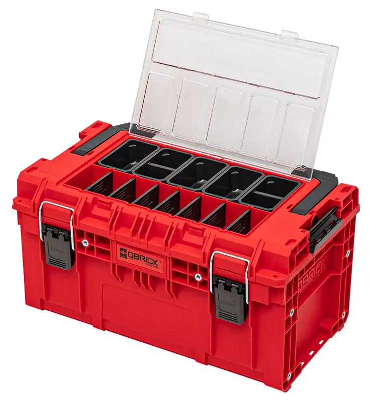 Cutie pentru scule Qbrick Sistem Prime Toolbox 250 Expert Ultra HD (Red/Black)