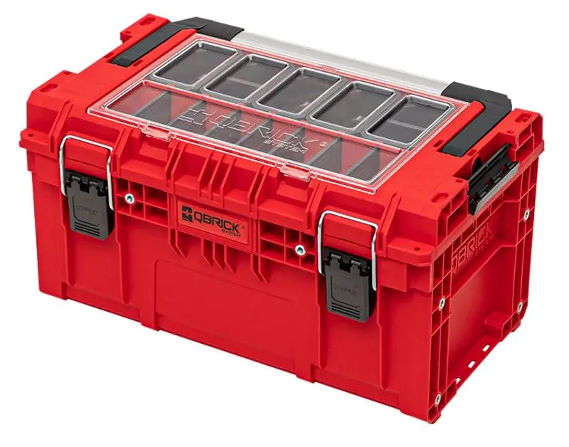 Cutie pentru scule Qbrick Sistem Prime Toolbox 250 Expert Ultra HD (Red/Black)
