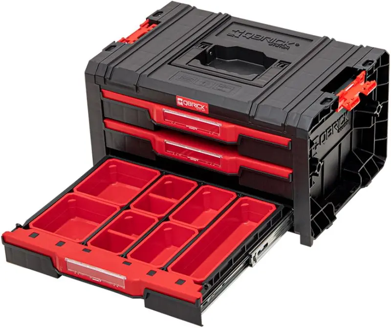 Cutie pentru scule Qbrick System Pro Drawer 3 Expert (Black/Red)