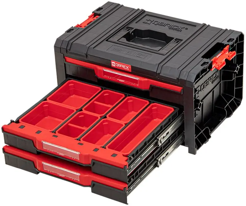 Cutie pentru scule Qbrick System Pro Drawer 3 Expert (Black/Red)