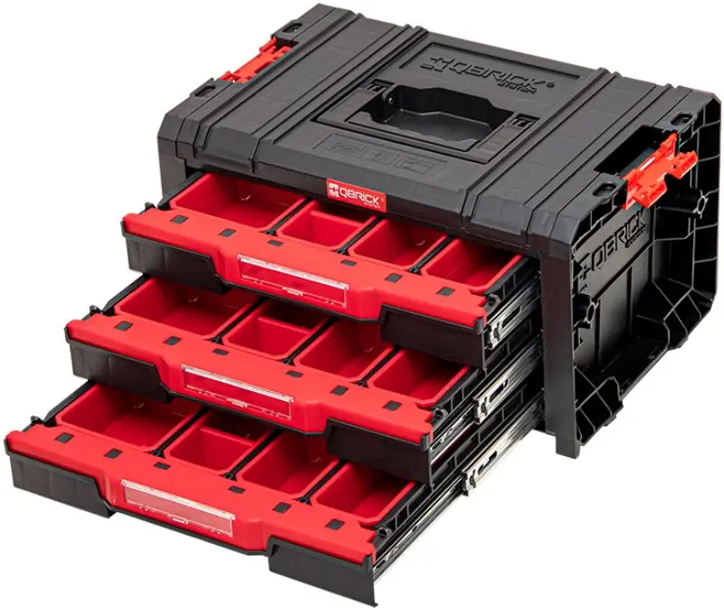Cutie pentru scule Qbrick System Pro Drawer 3 Expert (Black/Red)