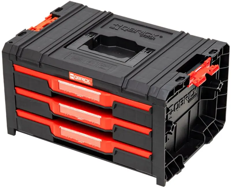 Cutie pentru scule Qbrick System Pro Drawer 3 Expert (Black/Red)