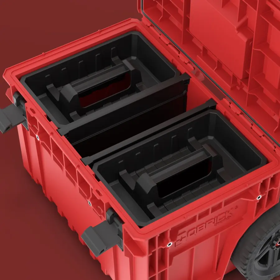 Cutie pentru scule mobila Qbrick Sistem One Cart 2.0 Red Ultra HD Custom (Red/Black)