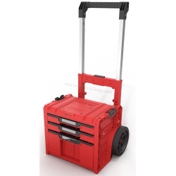 Cutie pentru scule mobila Qbrick Sistem Pro Cart 2.0 Plus Drawer 3 Red Ultra HD Custom (Red/Black)