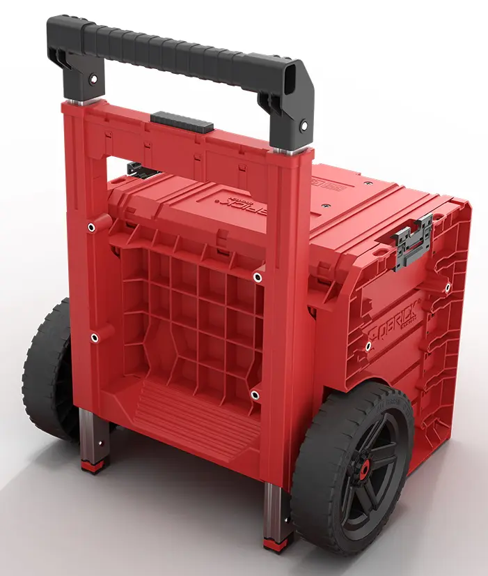 Ящик для инструментов мобильный Qbrick Sistem Pro Cart 2.0 Plus Drawer 3 Red Ultra HD Custom (Red/Black)