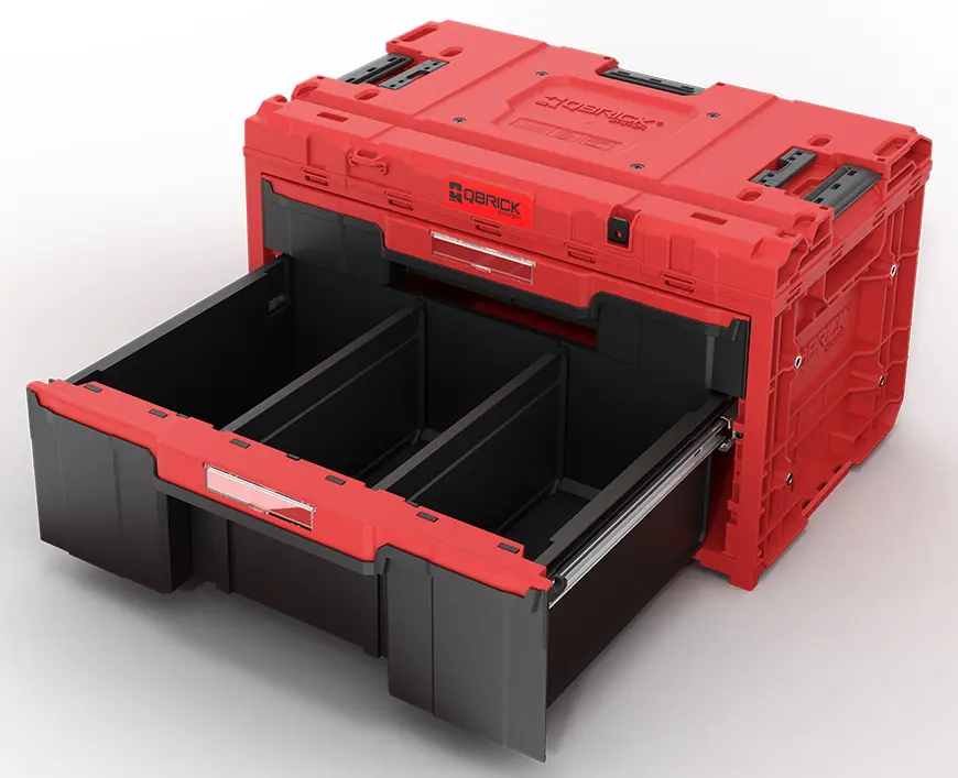 Ящик для инструментов Qbrick System One Drawer 2 Plus Toolbox 2.0 Red Ultra HD Custom (Red/Black)