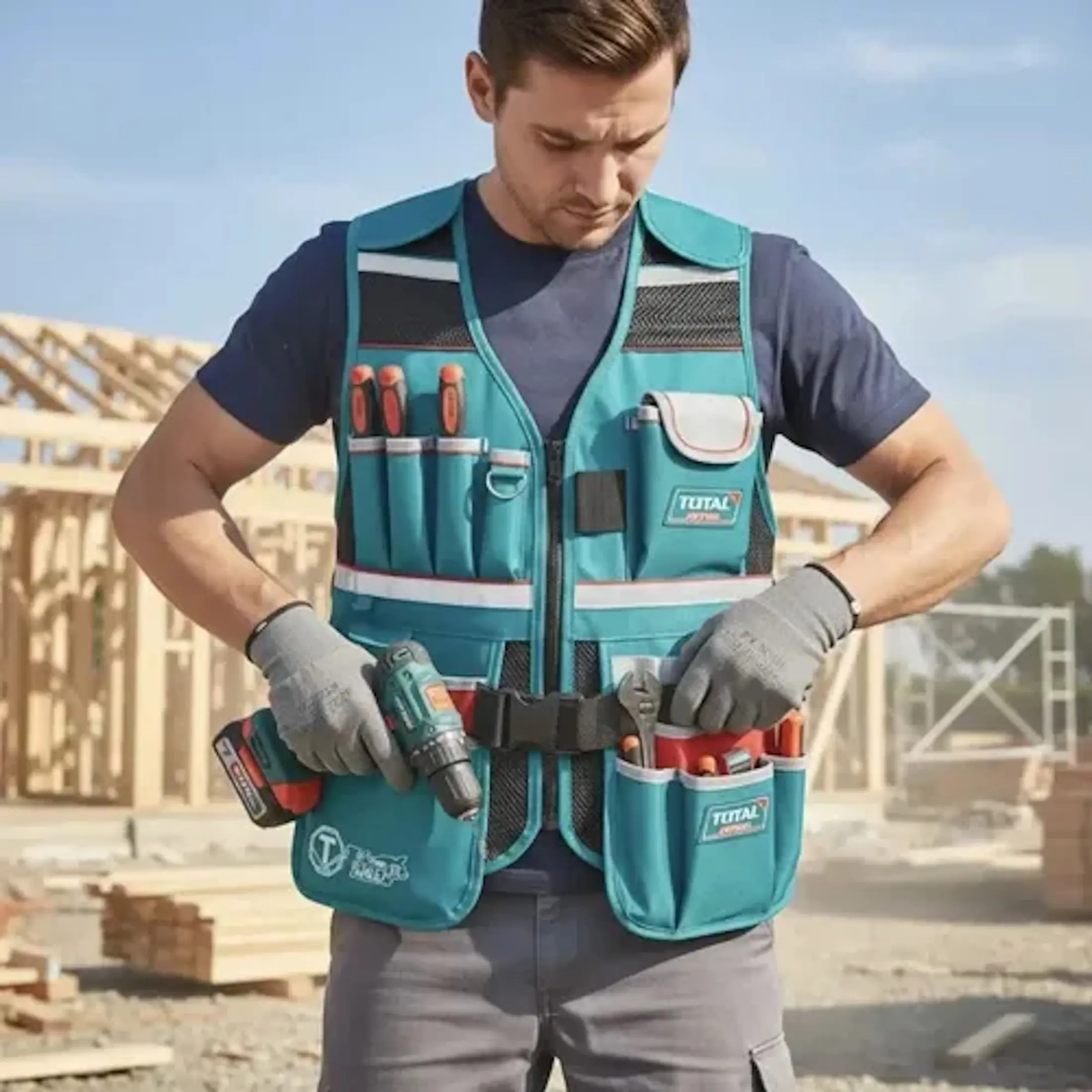 Vesta pentru scule Total TTVT16025 (Blue) - 3