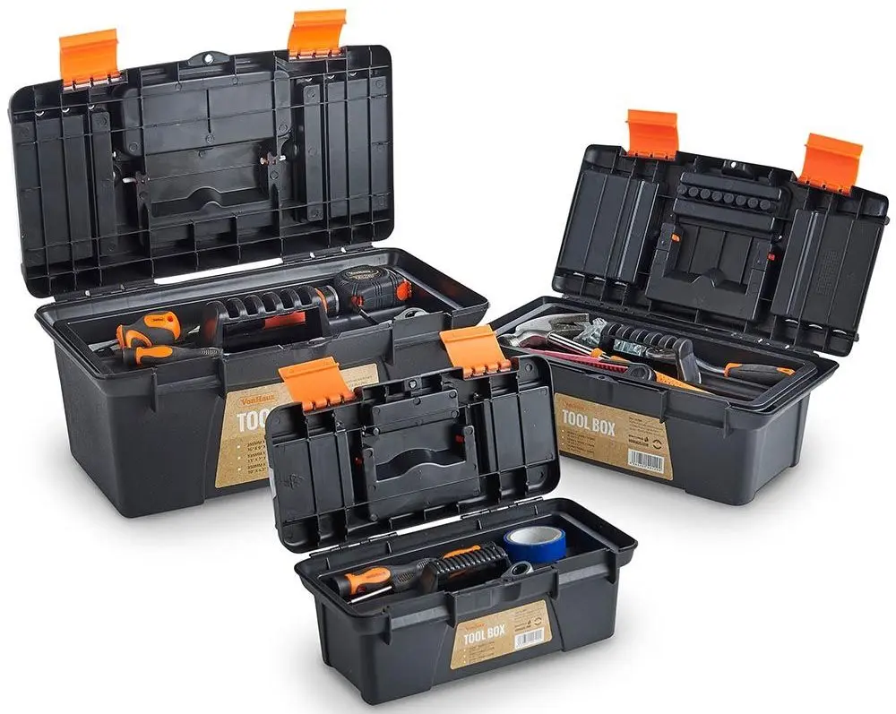 Набор ящиков для инструментов VonHaus 3515009 (Black/Orange) - 3