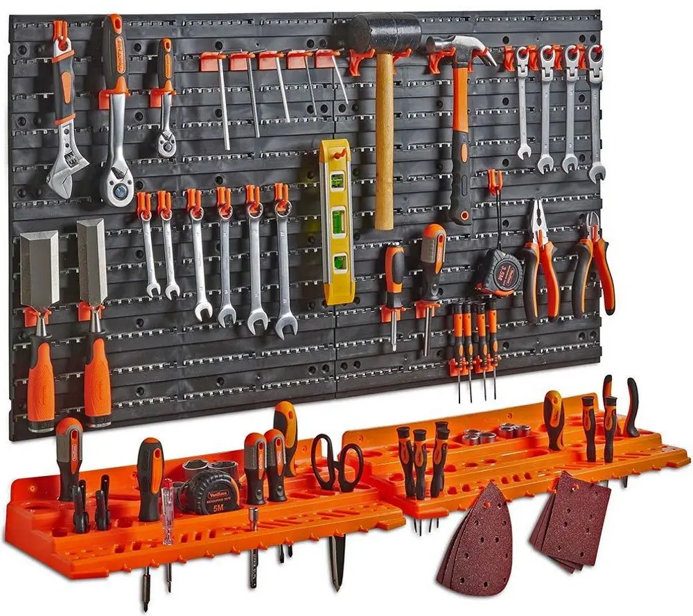 Organizator de perete VonHaus 3515192 (Black/Orange)