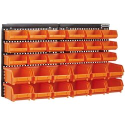 Organizator de perete VonHaus 3515240 30pcs (Black/Orange)