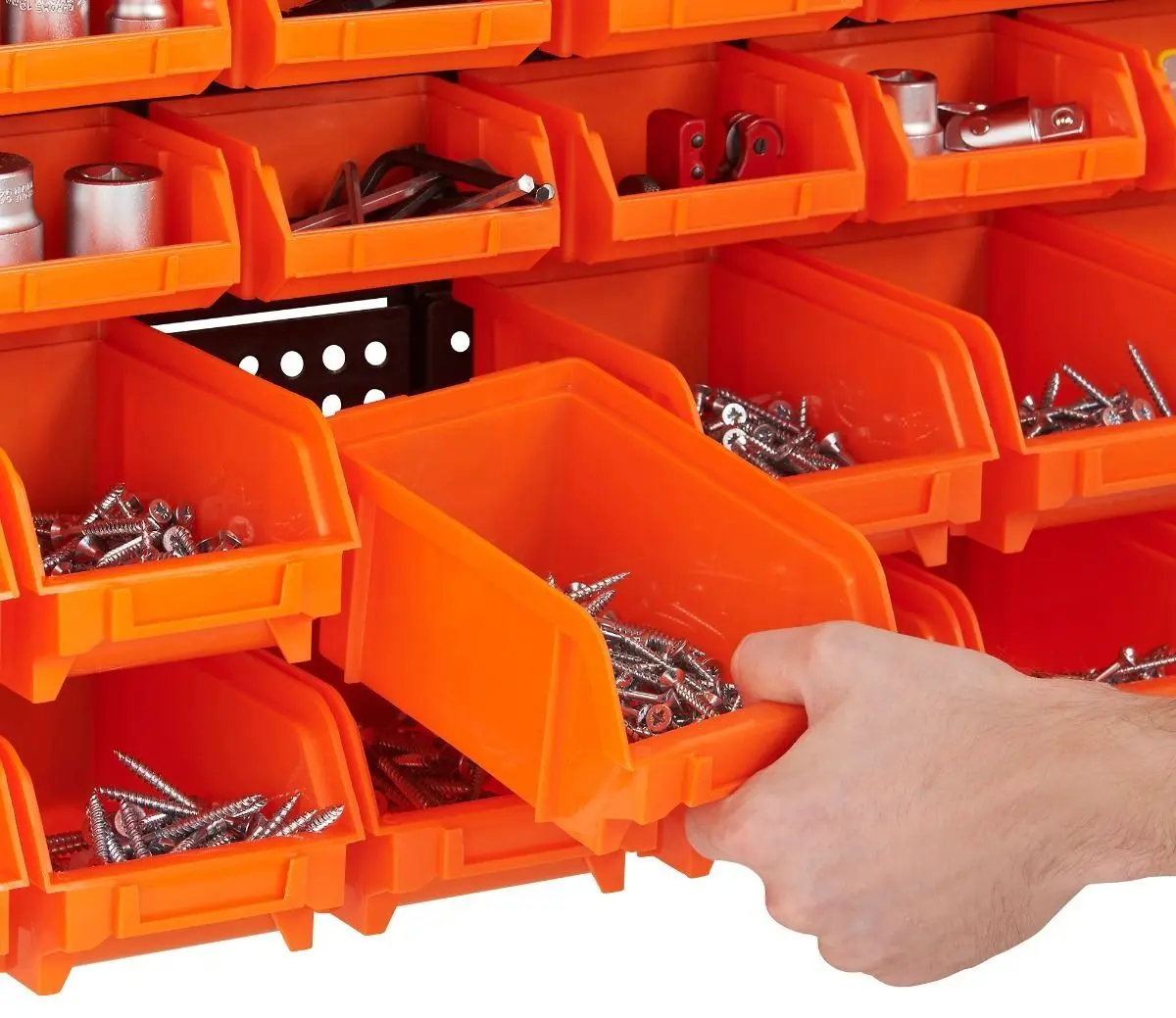 Organizator de perete VonHaus 3515240 30pcs (Black/Orange)