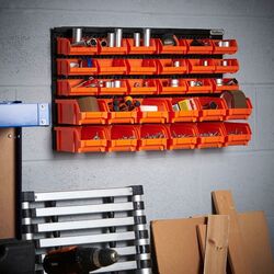 Organizator de perete VonHaus 3515240 30pcs (Black/Orange) Thumb