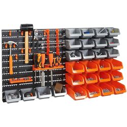Organizator de perete VonHaus 3515242 44pcs (Grey/Orange) Thumb